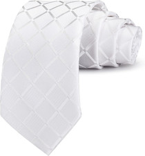 3.15" 8cm Fashion Striped PaisleyTies Mens Plaid Flower Necktie for Wedding
