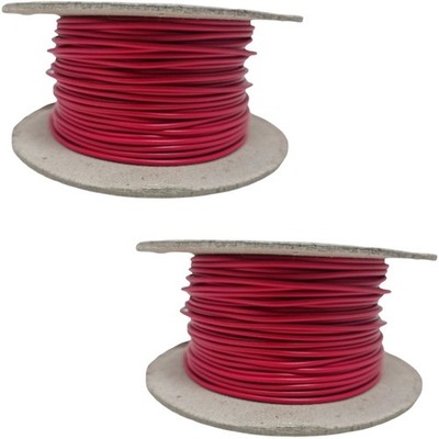 Einzeladrig Litze 12V Kabel 24V dünnwandig Leitung 5,75 Amp (0,65mm²) rot