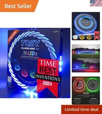 Waterproof LED Flying Disc with Smart Modes Perfect Holiday Gift for Families