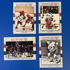 USA Hockey 1980 Olympics Miracle On Ice 1991 Impel Hall of Fame Card Lot of 4