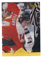 1996-97 Pinnacle Rink Collection Theoren Fleury Card #6 Calgary Flames