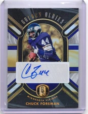 2024 Panini Gold Standard #GO-CFN Chuck Foreman Golden Oldies Auto #/49
