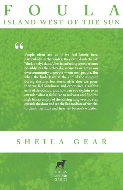 Foula Island West of the Sun by Sheila Gear (Paperback Book)