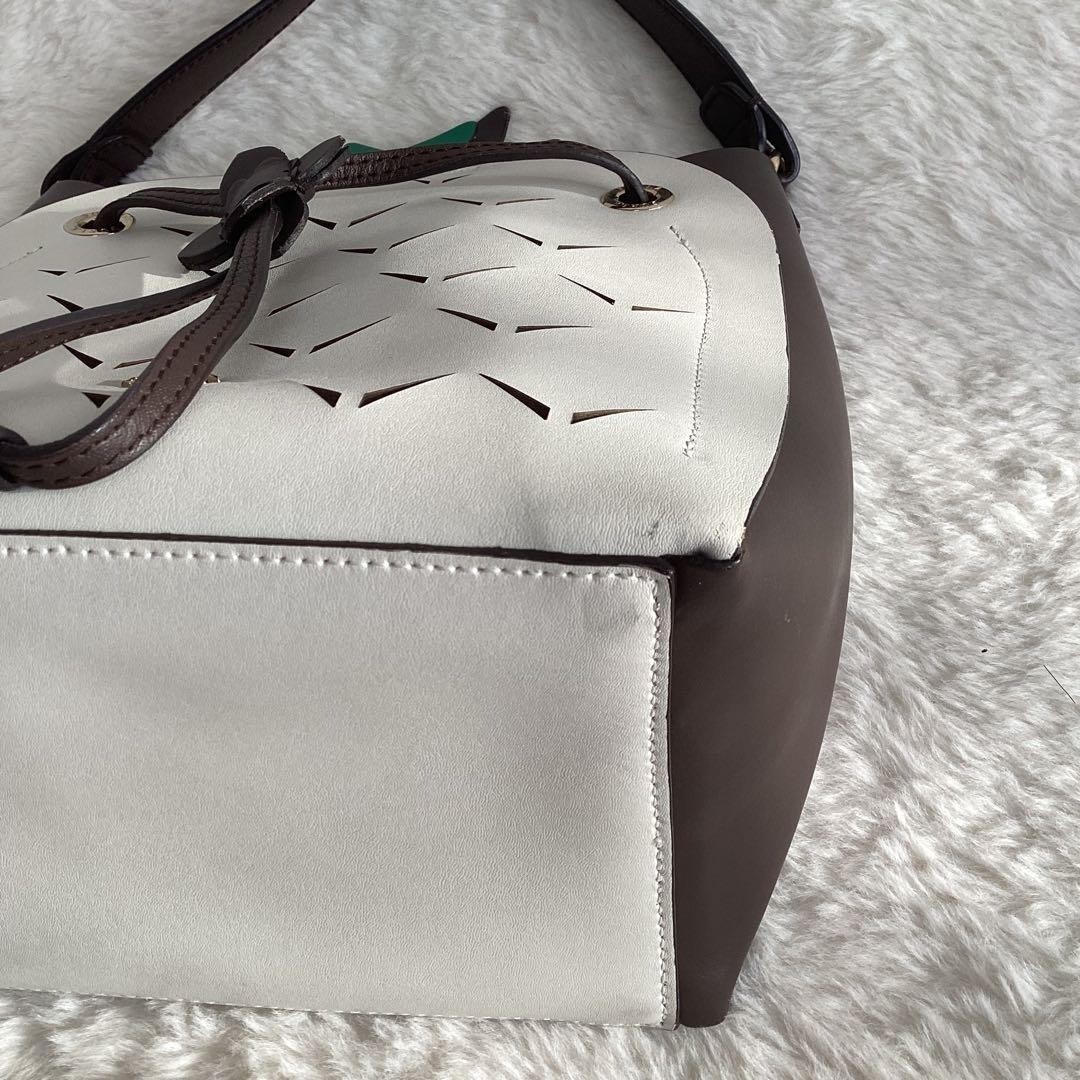 FURLA Dolcezza Pineapple Leather Drawstring Bag C… - image 9