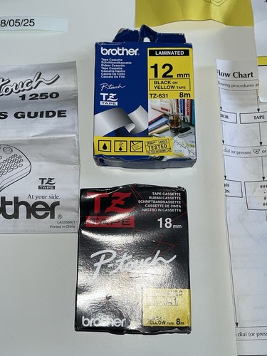 Brother P-touch 1250 Label Printer Tape Label Maker Professional Office Working - Picture 4 of 21