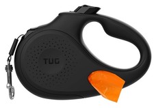 TUG Oval 360 Tangle-Free Retractable Dog Leash with Integrated Waste Bag D