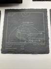 Dallas Mavericks Laser Etched slate coasters,  Set Of 4 Greatest Plays Nowitzki — photo 4