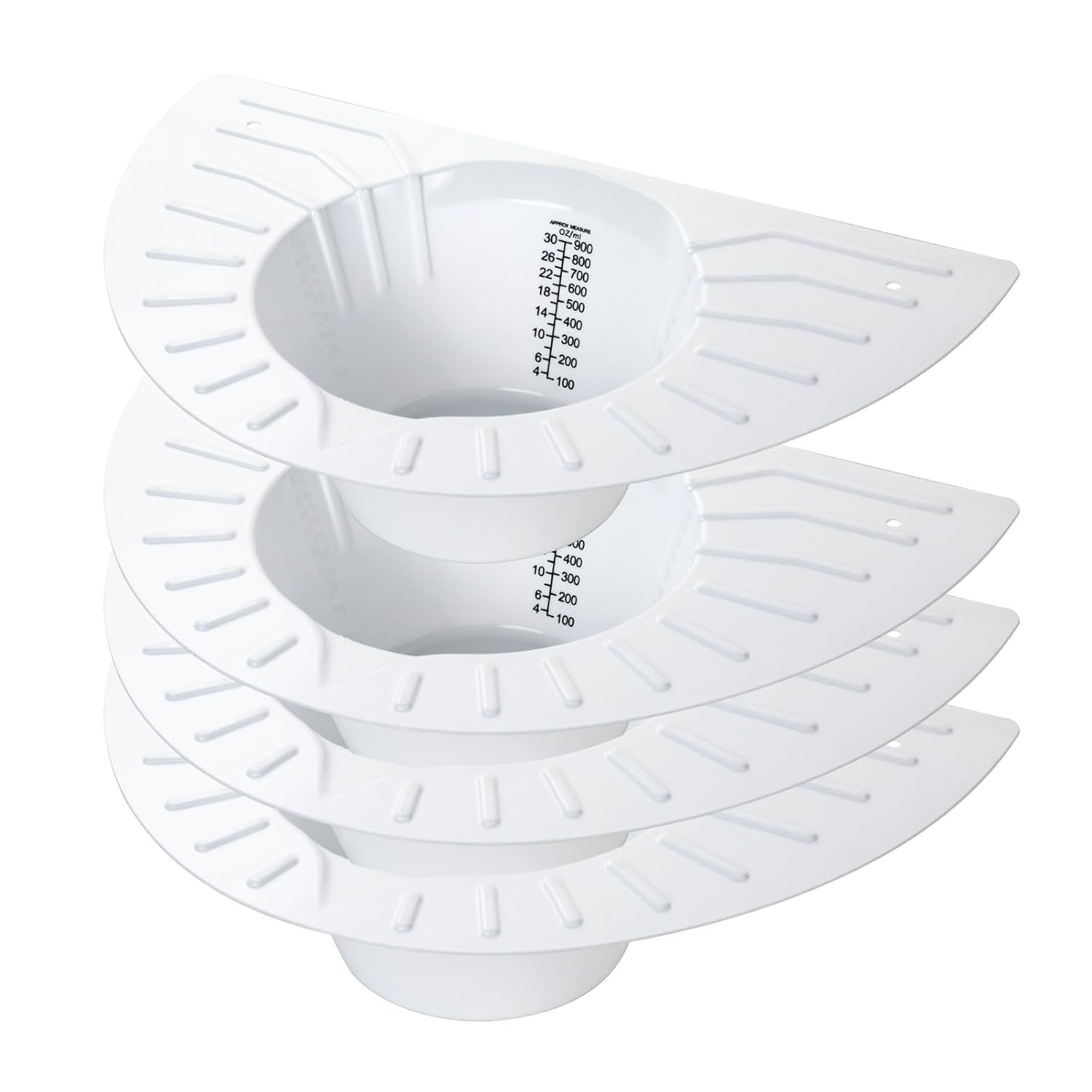 4 Pack Urine Collection Hats for Toilet, Durable Graduated S