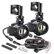Motorcycle LED Fog Light Kit Spot Auxiliary Motorcycle Fog Lights With Switch