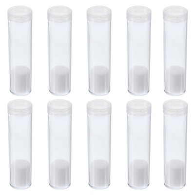 Rund Münzrohre 20 Pack 20mm Münzen für Sammelbedarf Klar
