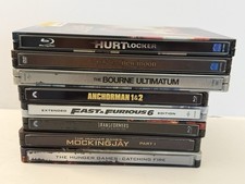 Lot of 8 Steel Case Movies DVD Blue Ray Various Titles