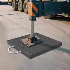 Crane Outrigger Pad with Handle, Stabilizing Block for Truck/Trailer/Crane/RV