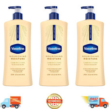 3 Pack Vaseline Intensive Care Nourishing Moisture Body Lotion, Dry Skin, 32 oz