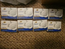 Dove Beauty Bar Original Deep Moisture White 3.75 oz Pack of 8