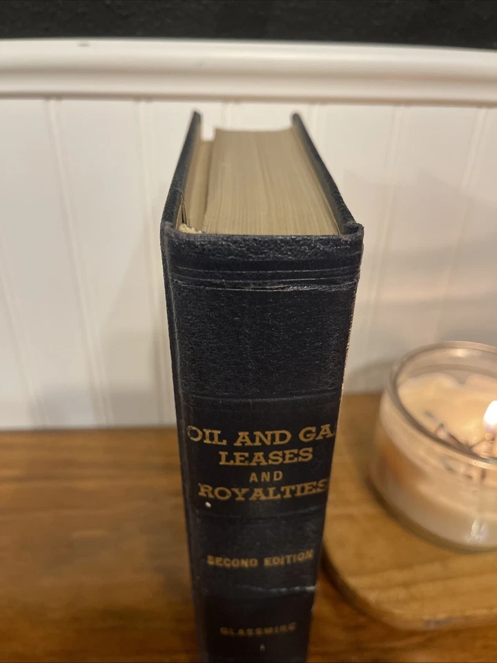 Oil and Gas Leases and Royalties 2nd Edition by Glassmire 1947 + 1953 Supplement Foto 2 de 4