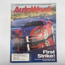 AutoWeek Magazine January 2000 Dodge Viper GTSR