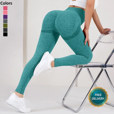 MARKENLOS Damen Fitness Butt Lifting Po Push Up Sport Tights Yogahose Leggins Leggings Gym