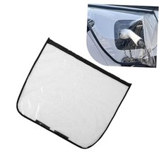 Ma-gnetic EV Charger Port Cover, Outdoor Waterproof Dustproof All Transparent
