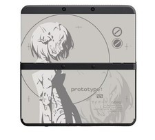 Anime Cyborg Girl Design Black Gray Replacement Housing Shell Case for New 3DS