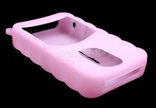 System-S silicone skin case cover for Creative Zen Vision M in pink