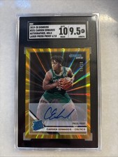 2019-20 Panini Donruss Rated Press Proof Gold Laser /10 Carsen Edwards Rookie RC