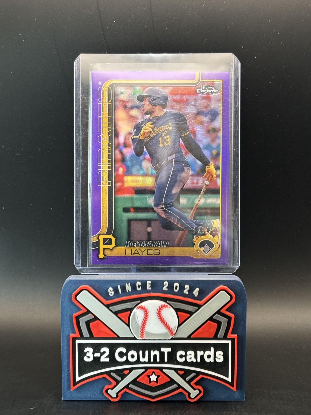 2025 Topps Chrome #196 Ke’Bryan Hayes Purple Refractor /250