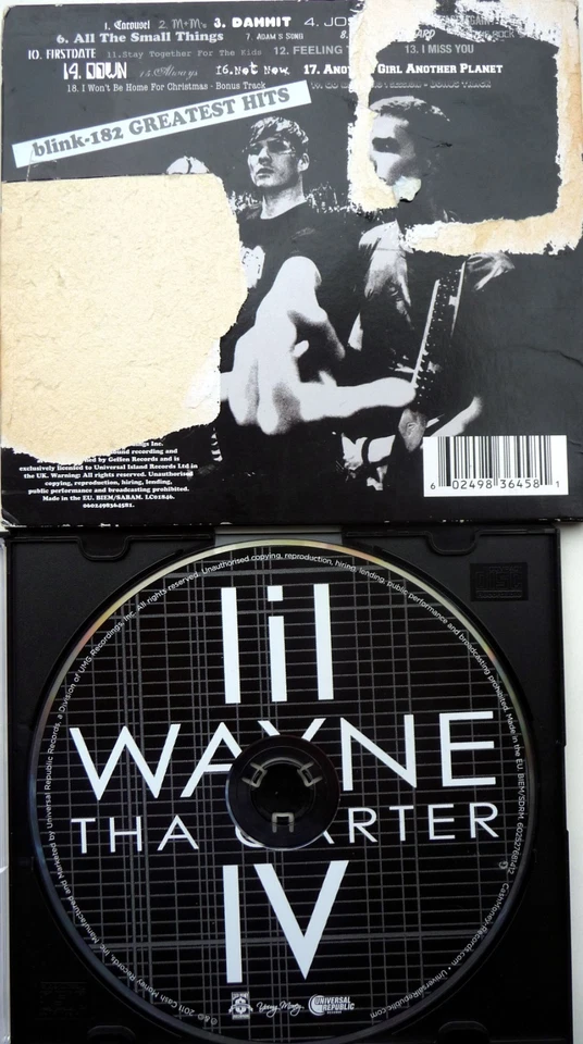 2 CD: Lil Wayne - Tha Carter IV + Blink 182 Greatest Hits (Slide Pack) - Bild 2 von 2