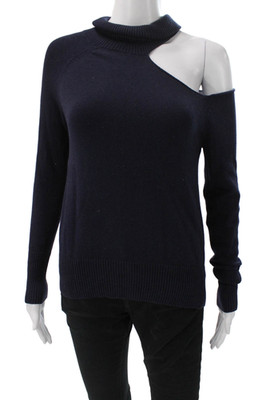 Acrobat Women Turtleneck Pullover Sweater Blue 80% Cotton Long Sleeve Size XS