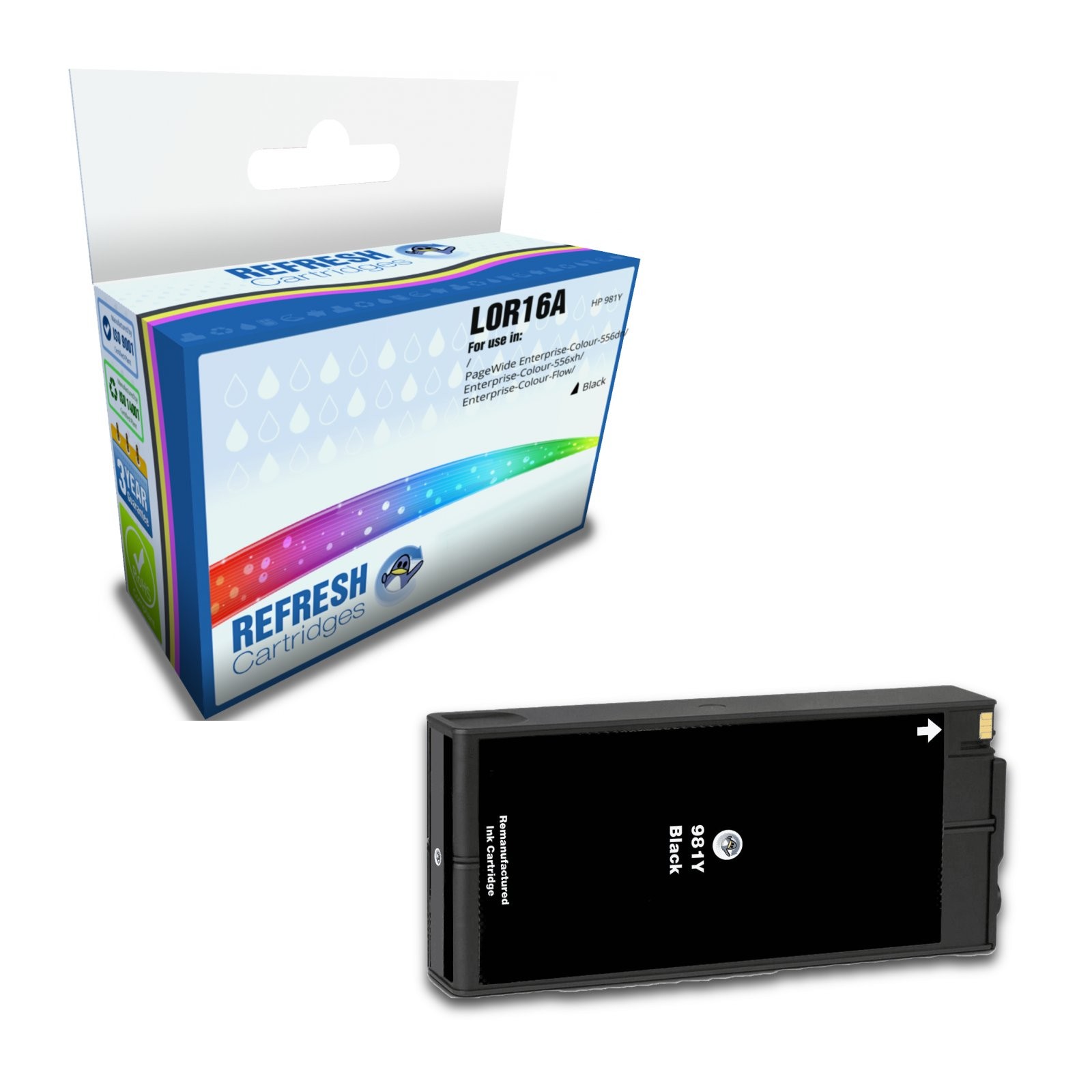 Refresh Cartridges Replacement Black 981Y Ink Compatible With HP Printers
