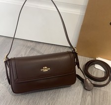 Etta Small Flap Shoulder Bag CCV63 Brown