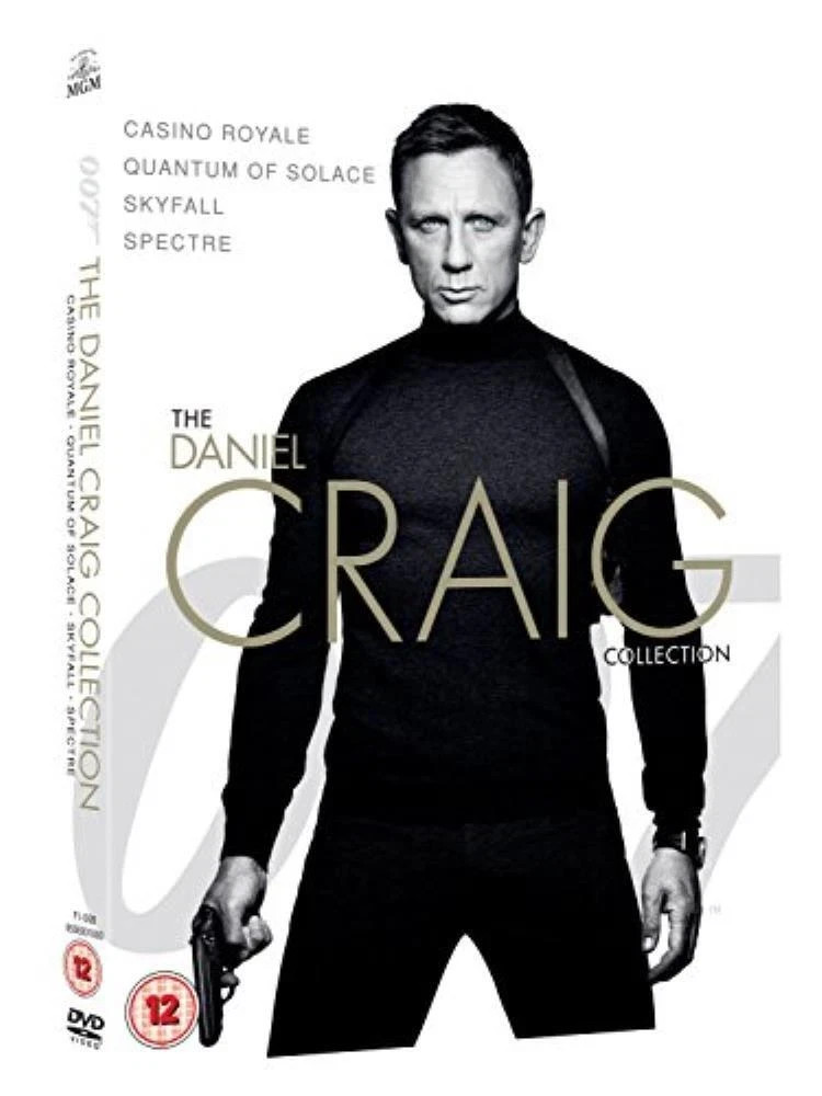 THE DANIEL CRAIG COLLECTION SKYFALL SPECTRE CASINO ROYALE QUANTUM 4 DISC DVD NEW