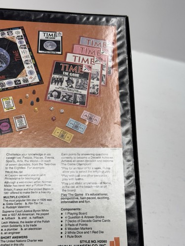 Time The Game Bookcase Board Game Complete 1983 Vintage Hansen - Picture 11 of 23