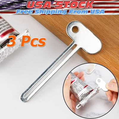 #ad Tube Key Tooth Paste Squeezer Set of 3 Manual Toothpaste Squeezers $4.29