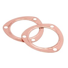 3 Copper Header Exhaust Collector Gaskets Reusable Fit For Sbc Bbc 302 350