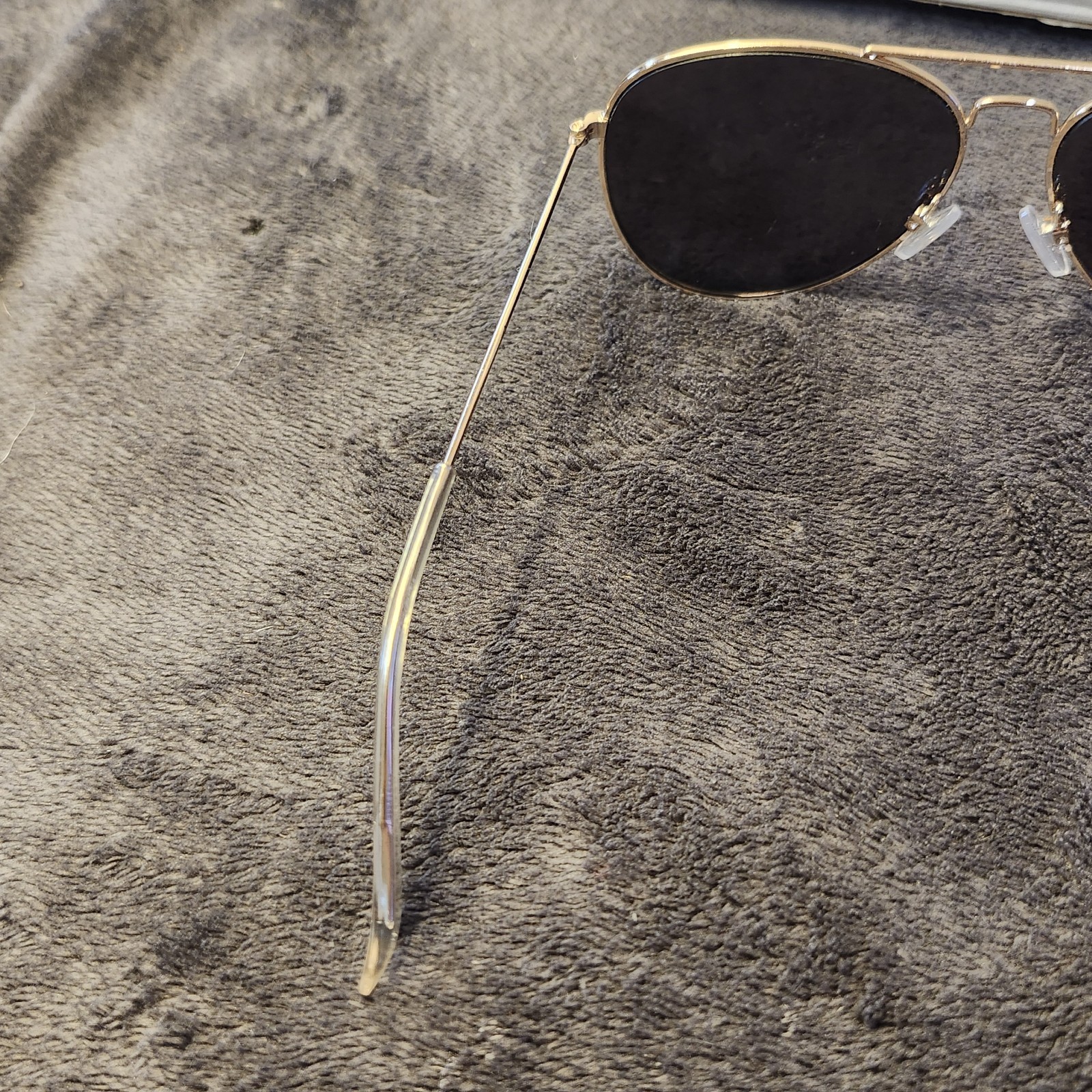 Shiny Gold Grandpa Thin Aviator Gradient Sunglasses image 8