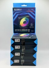LOT of 5 - Lian Li UNI Fan CL Wireless 120 Reverse Blade Black 12RCL1W1B - NEW
