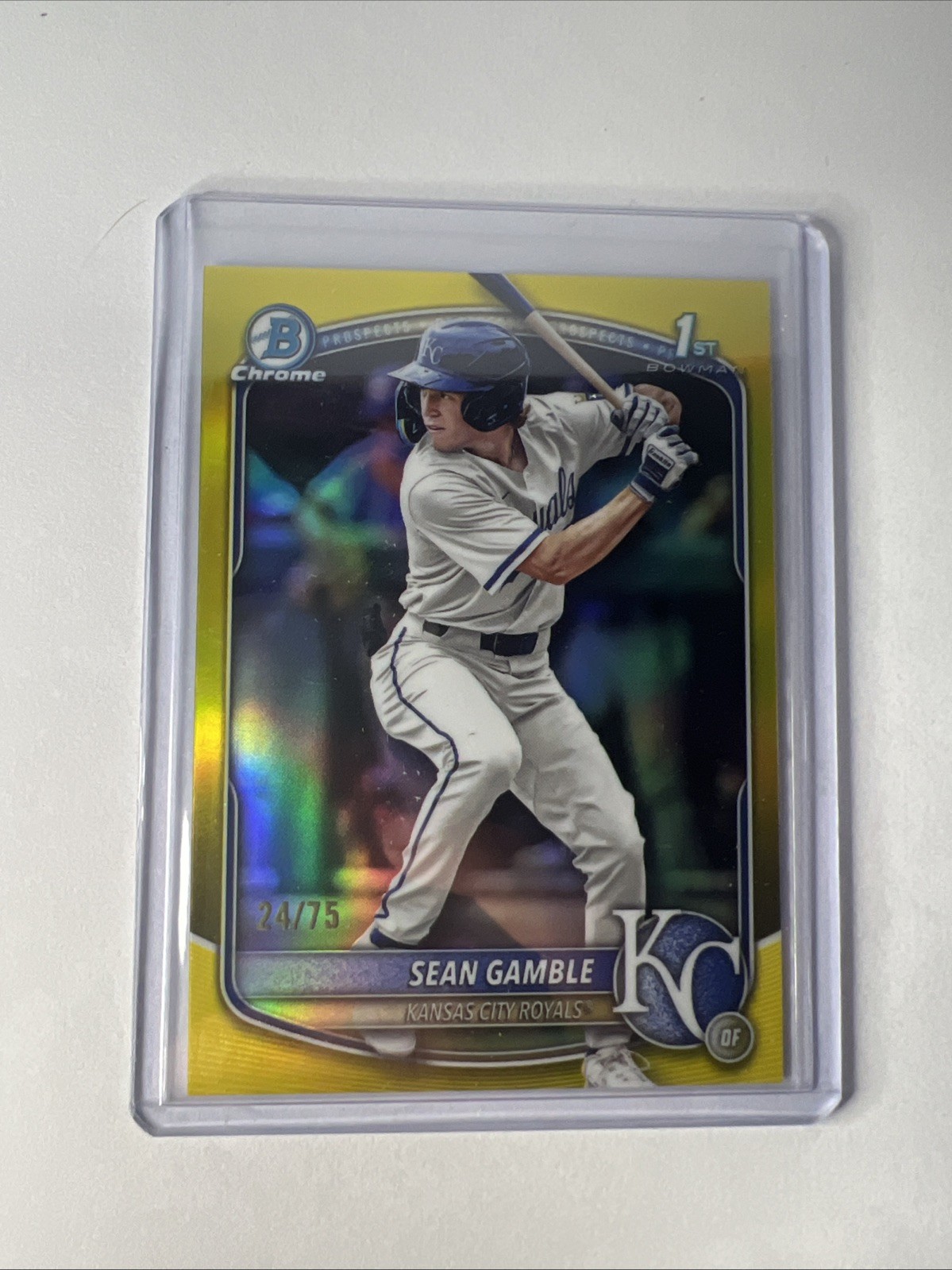 Sean Gamble - 2025 Bowman Chrome Draft 1st True Yellow /75