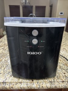 Igloo ICEB33BS Automatic Electric Countertop 33 LB Ice Maker, Black Stainless ￼