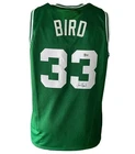 Larry Bird Autographed Custom Green Boston Basketball Jersey Beckett