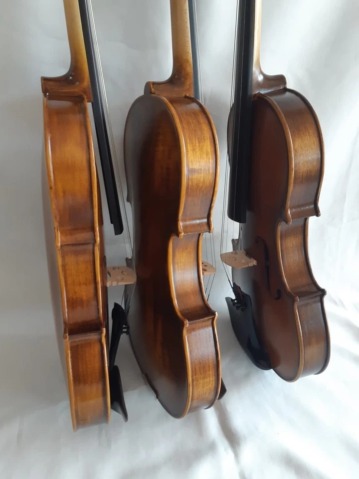 VIOLIN STRADIVARIUS COPY HANDCRAFTED SCSM Very Beautiful tone and real flames - Image 3 of 4