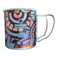 Snow Peak Titanium Mug 450ml Custom Design Camping Cup Ultralight