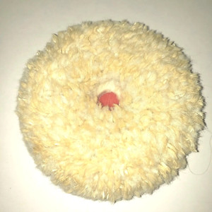 Schlegel Buffing Pad Wool Blend W Back Plate Automotive Polishing Detailing 1551