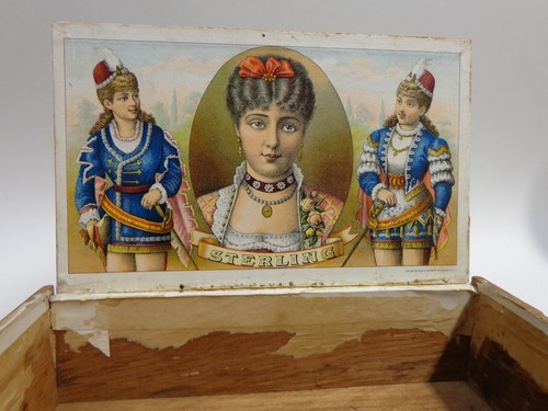 Sterling Cigar Box Henry Clay 1883 Tax Stamp Factory 1100 NY 3rd District - Picture 11 of 19