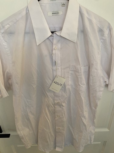 Men’s White Short Sleeve Button Down (NEW) 16/ 16 1/2 - Picture 2 of 4