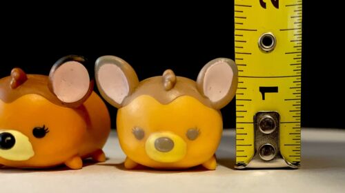 Disney Tsum Tsum BAMBI 2 LARGE &1 MEDIUM Vinyl Figures W/BEE Hat Bambi & Friends - Picture 2 of 12