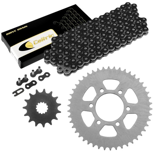 Black Drive Chain And Sprocket Kit for Kawasaki Ninja 650R EX650 2006-2011