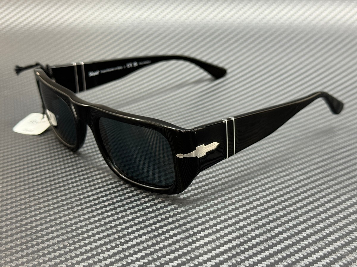 サングラス Persol FW24 Persol - 0PO3362S - 95/3R (0PO3362S 95 3R) PERSOL PO3362S 95 3R Black Blue Polarized 55 mm Sunglasses