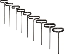 T Handle Torx Wrench Set 9 Pack - Industrial Grade Traditional Torx Star Wren...