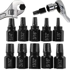 10 Pcs Screw Extractor Set, Hex Head Easy Out Bolt Extractor Set, Multi-Spline