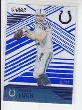 2016 Panini Clear Vision ANDREW LUCK Blue Parallel /99 Colts #29